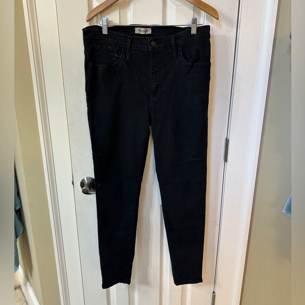 Madewell High-Rise Black Skinny Jeans